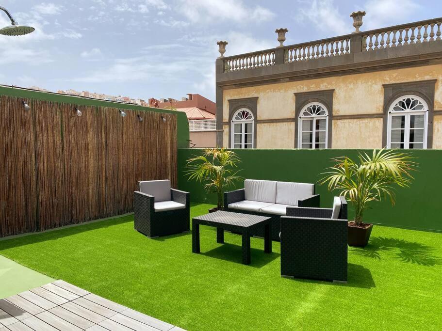 Traditional Townhouse With Private Rooftop Terrace 大加那利岛拉斯帕尔马斯 外观 照片